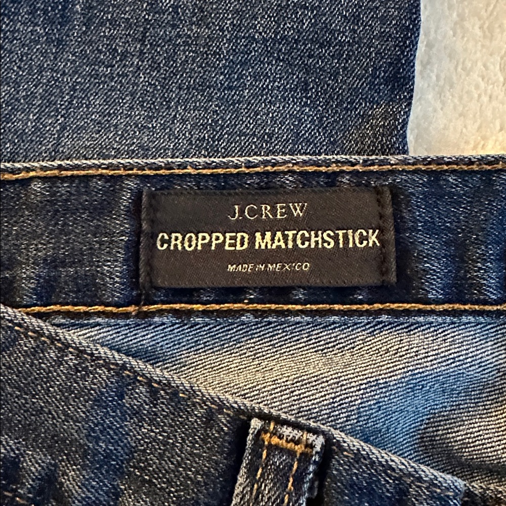 J. Crew Dark Cropped Matchstick jeans size 26 - Picture 5 of 7